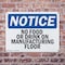 Signmission No Food Or Drinks On Manufacturing Floor, 10 in W x Rectangle, Plastic OS-2PACK-NS-P-710-L-14615 - alternate 7